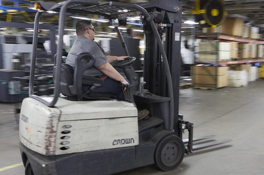 Forklift driver picture